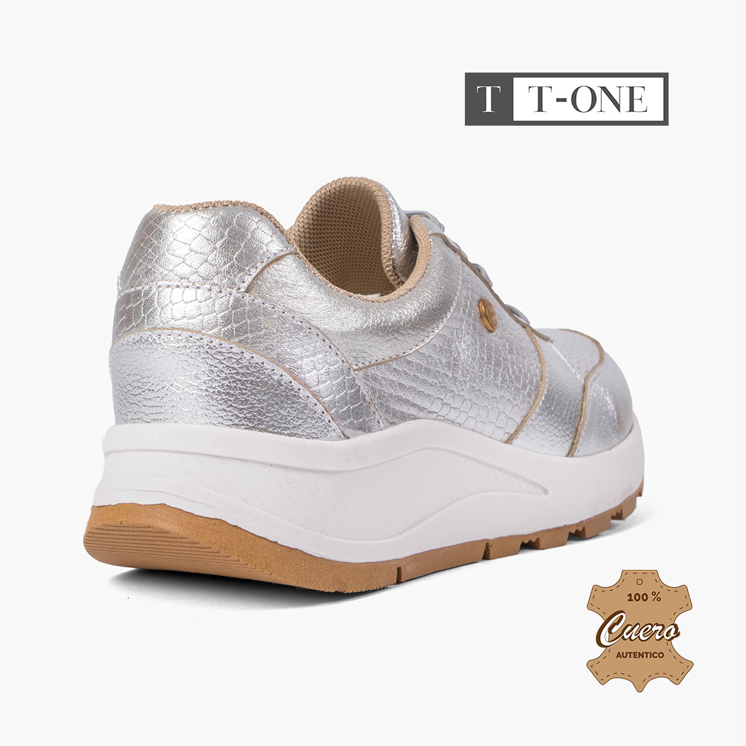 ZAPATILLAS MUJER PLATEADO - Imagen 4