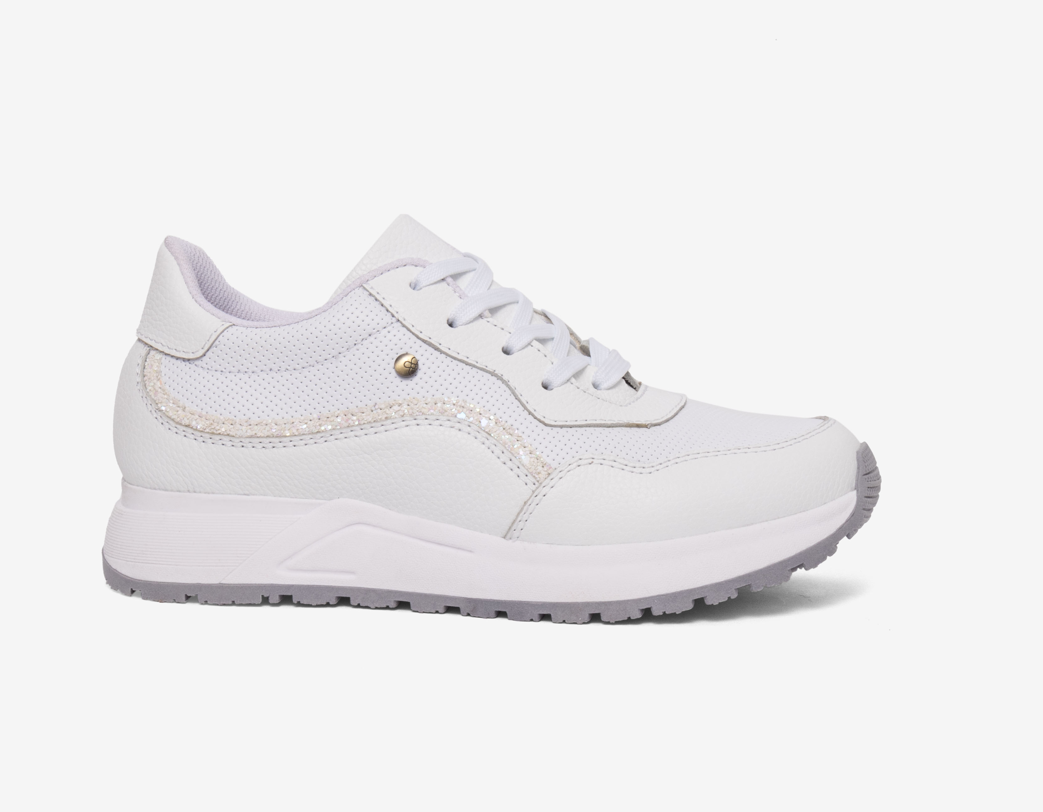 ZAPATILLAS MUJER BLANCO GLITER