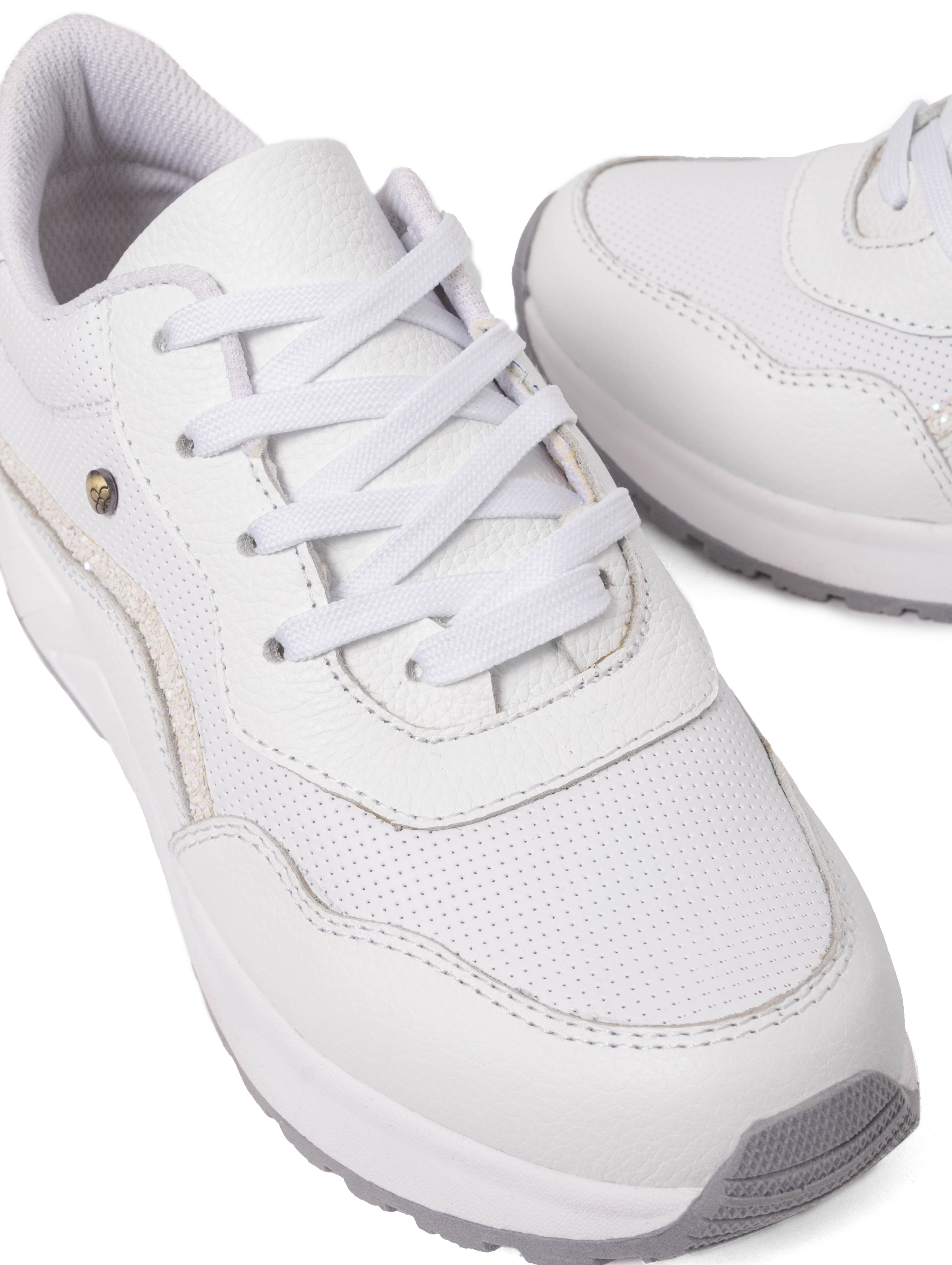 ZAPATILLAS MUJER BLANCO GLITER — 2