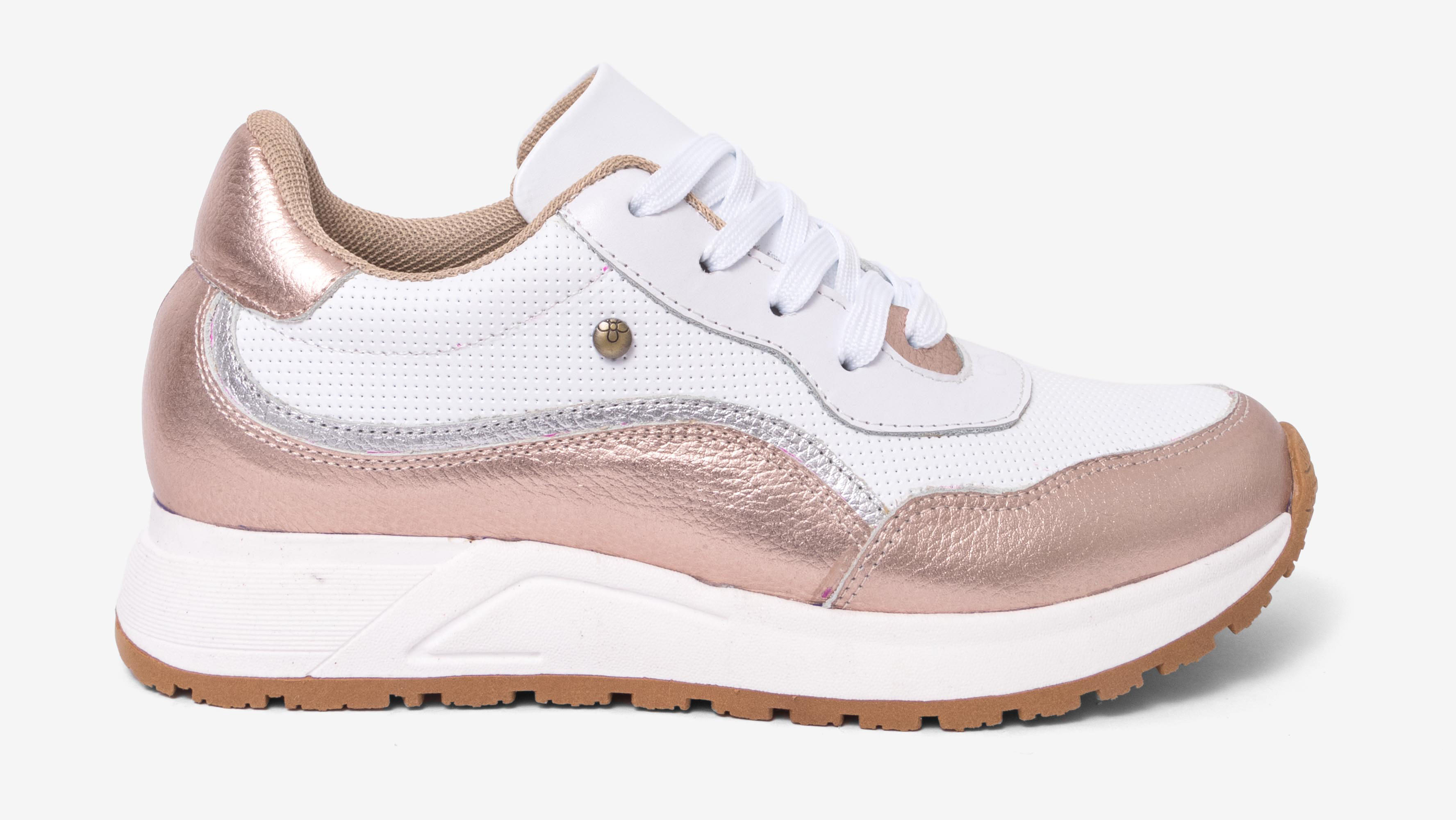 ZAPATILLAS MUJER BLANCO COBRE