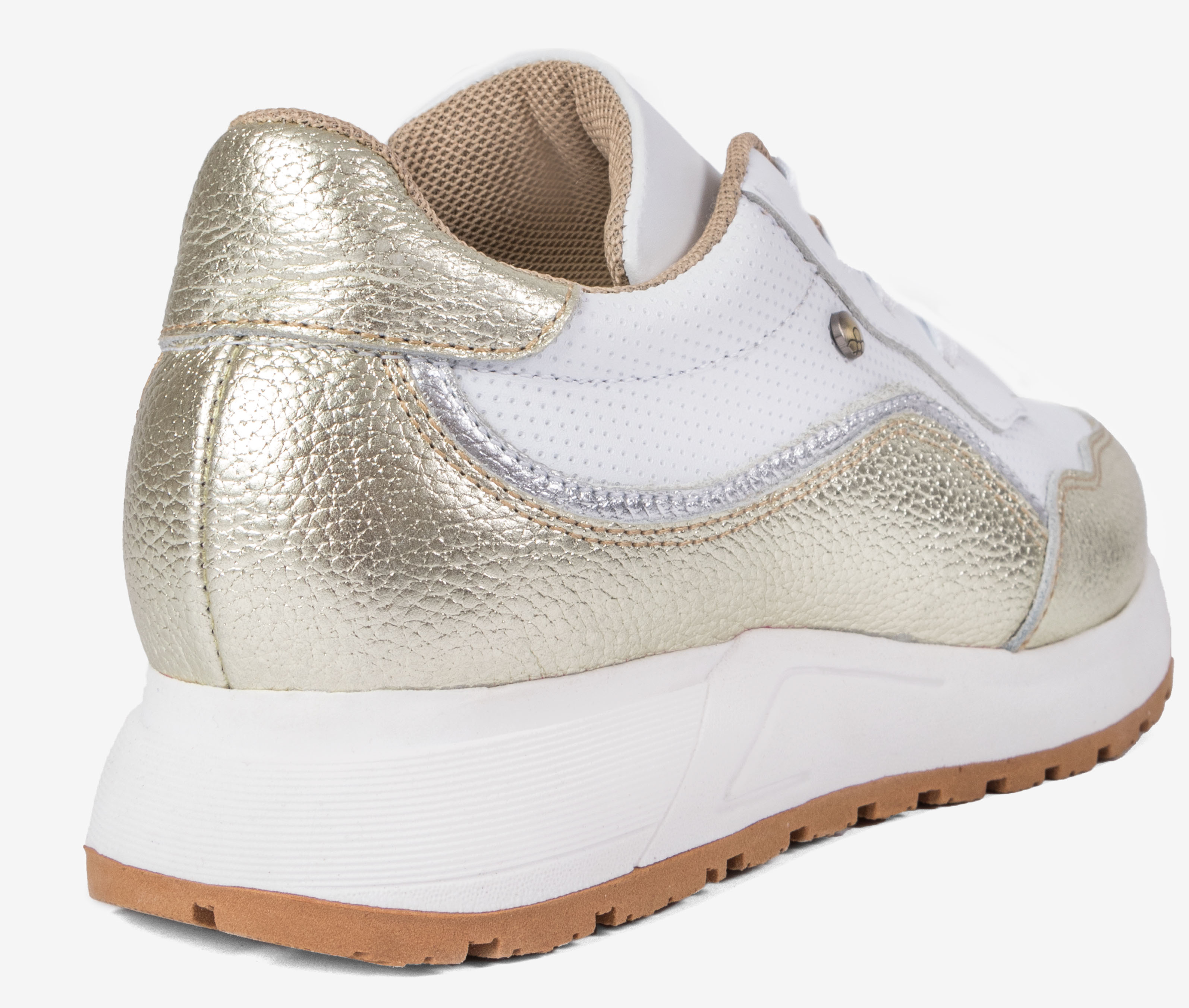 ZAPATILLAS MUJER BLANCO DORADO — 3