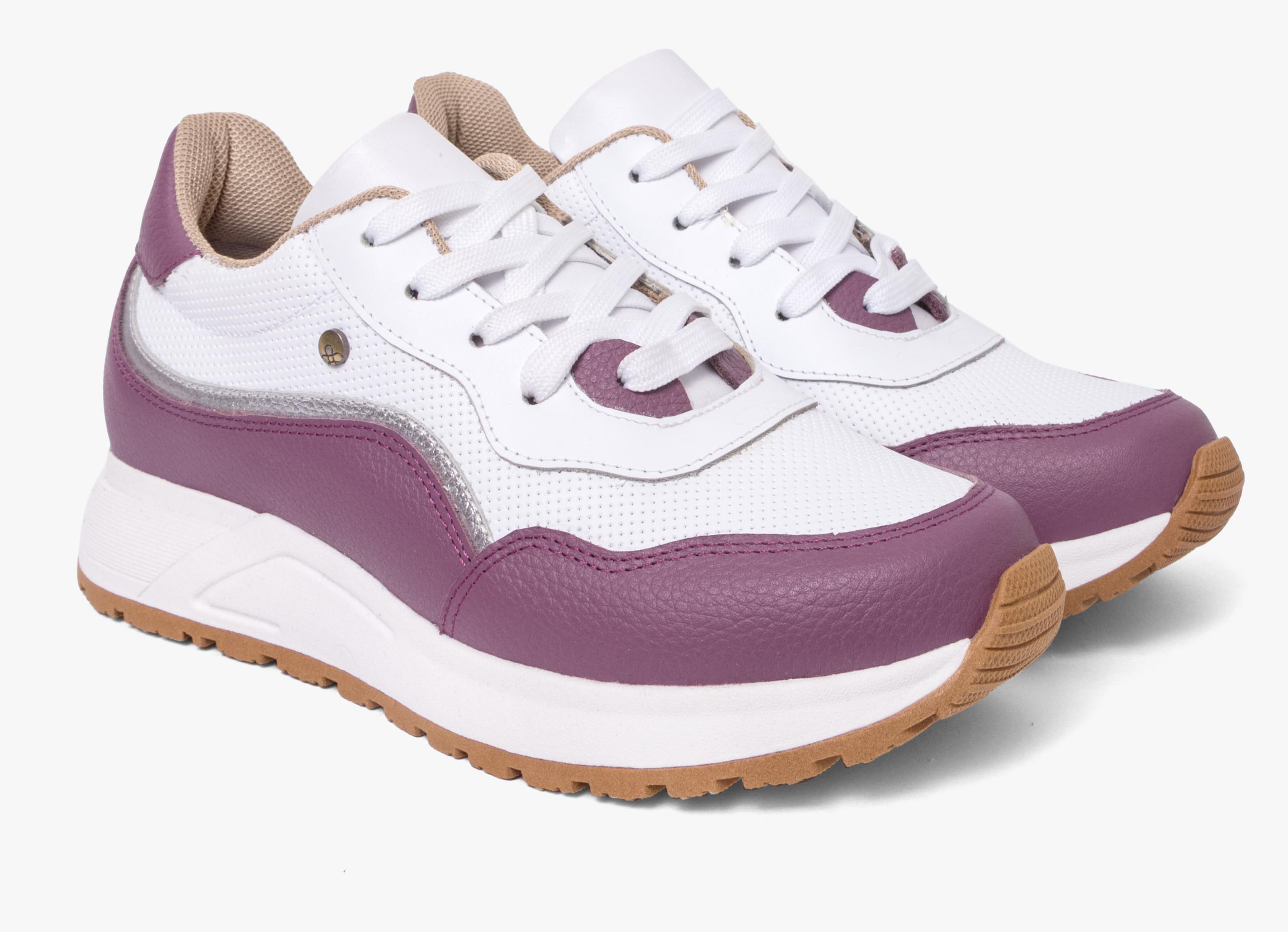 ZAPATILLAS MUJER BLANCO MORADO — 2