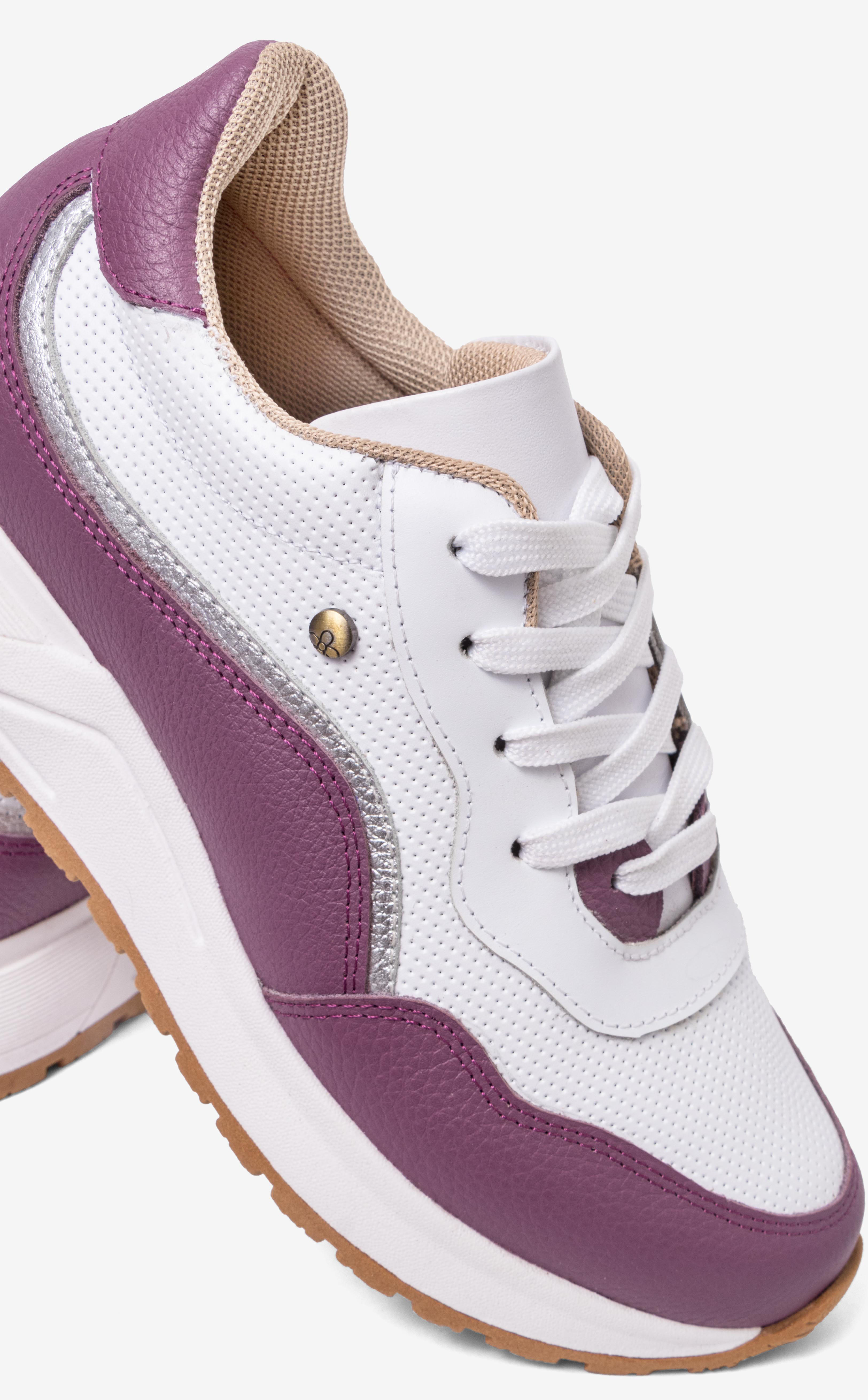ZAPATILLAS MUJER BLANCO MORADO — 3