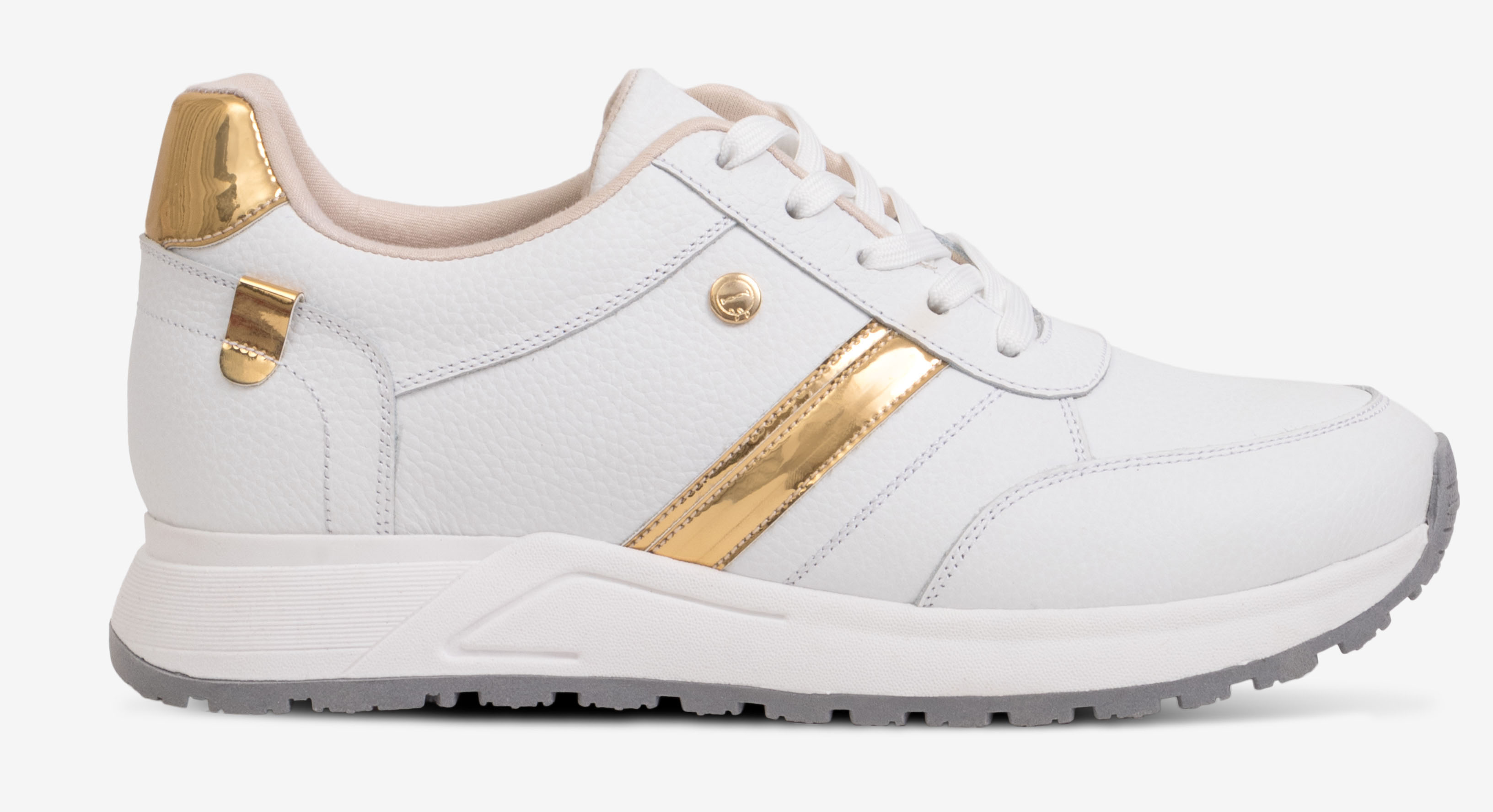 ZAPATILLAS MUJER BLANCO DORADO